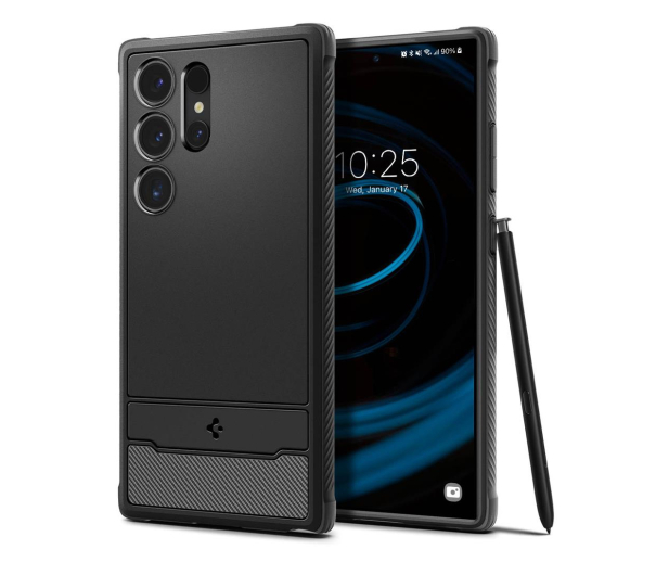 SPIGEN Rugged Armor do Samsung Galaxy S24 Ultra Matte Black ACS07286 - 1211621 - zdjęcie